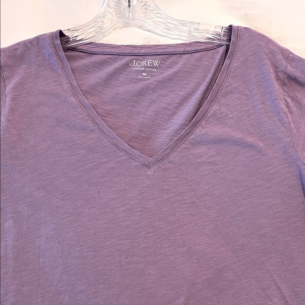 J.Crew vintage cotton v-neck t in lavender.